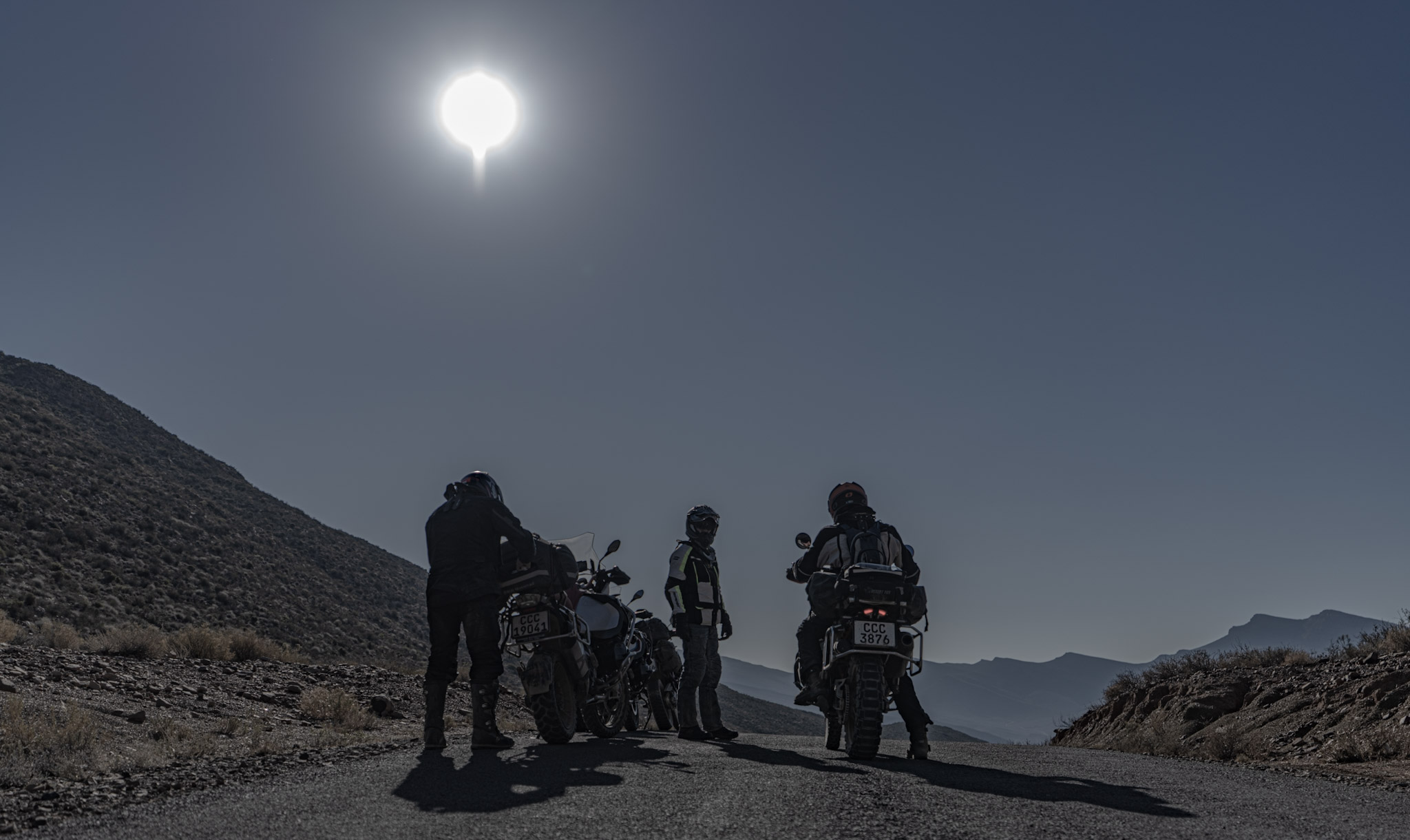 Silhouettes in the sun