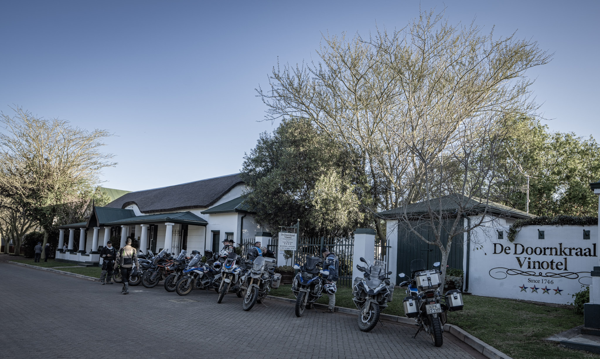 Arrival at De Doornkraal Vinotel