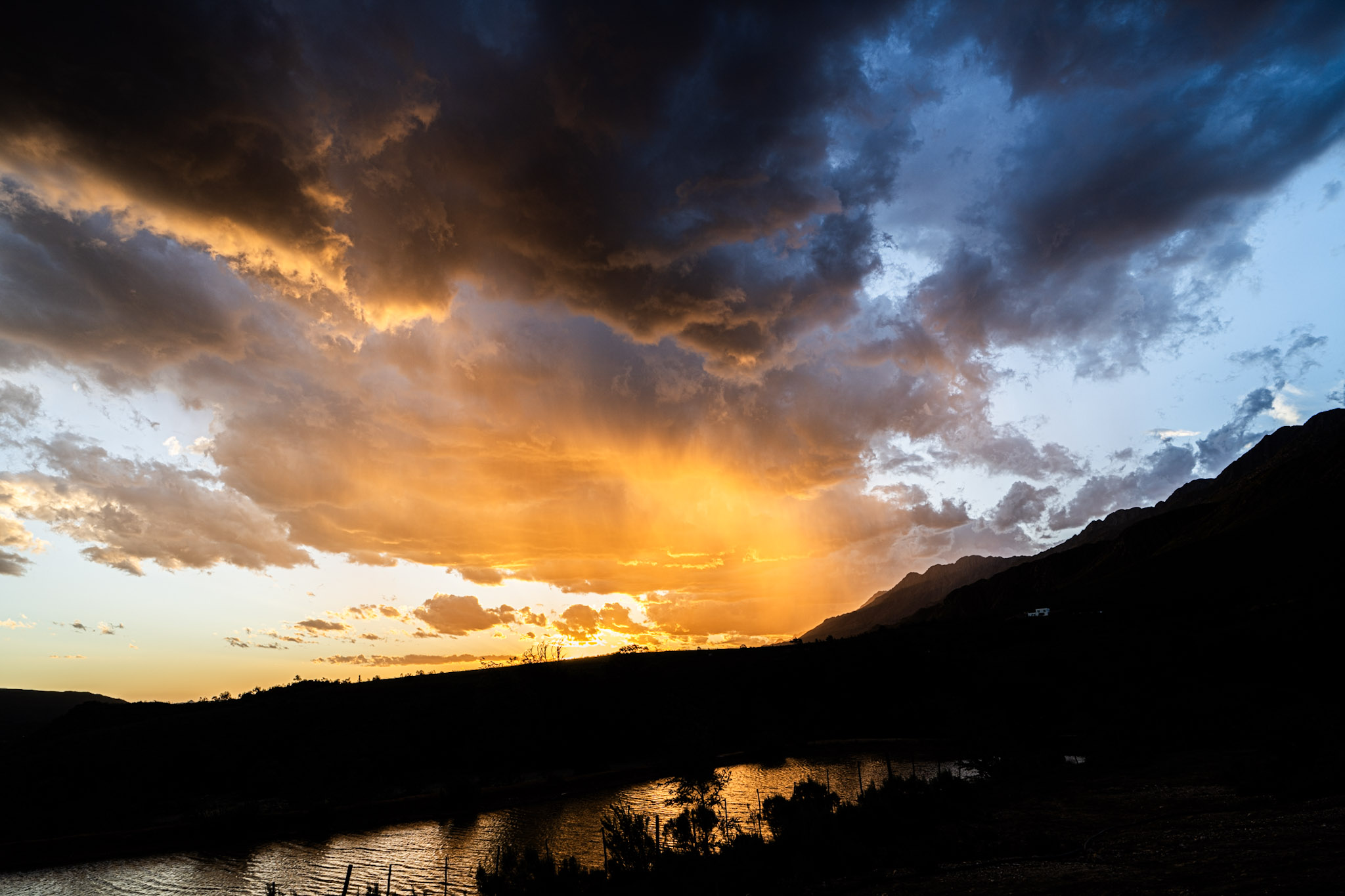 Sunset at Swartberg Backpackers