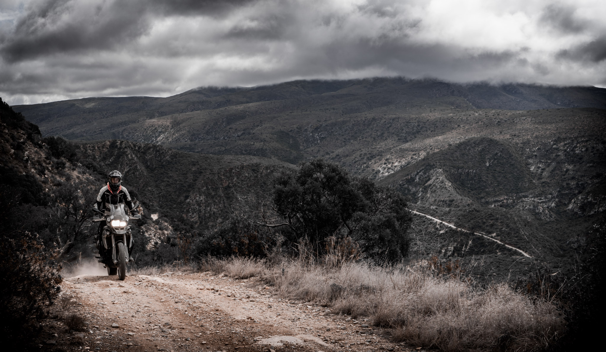 Riding up Cockscomb Pass