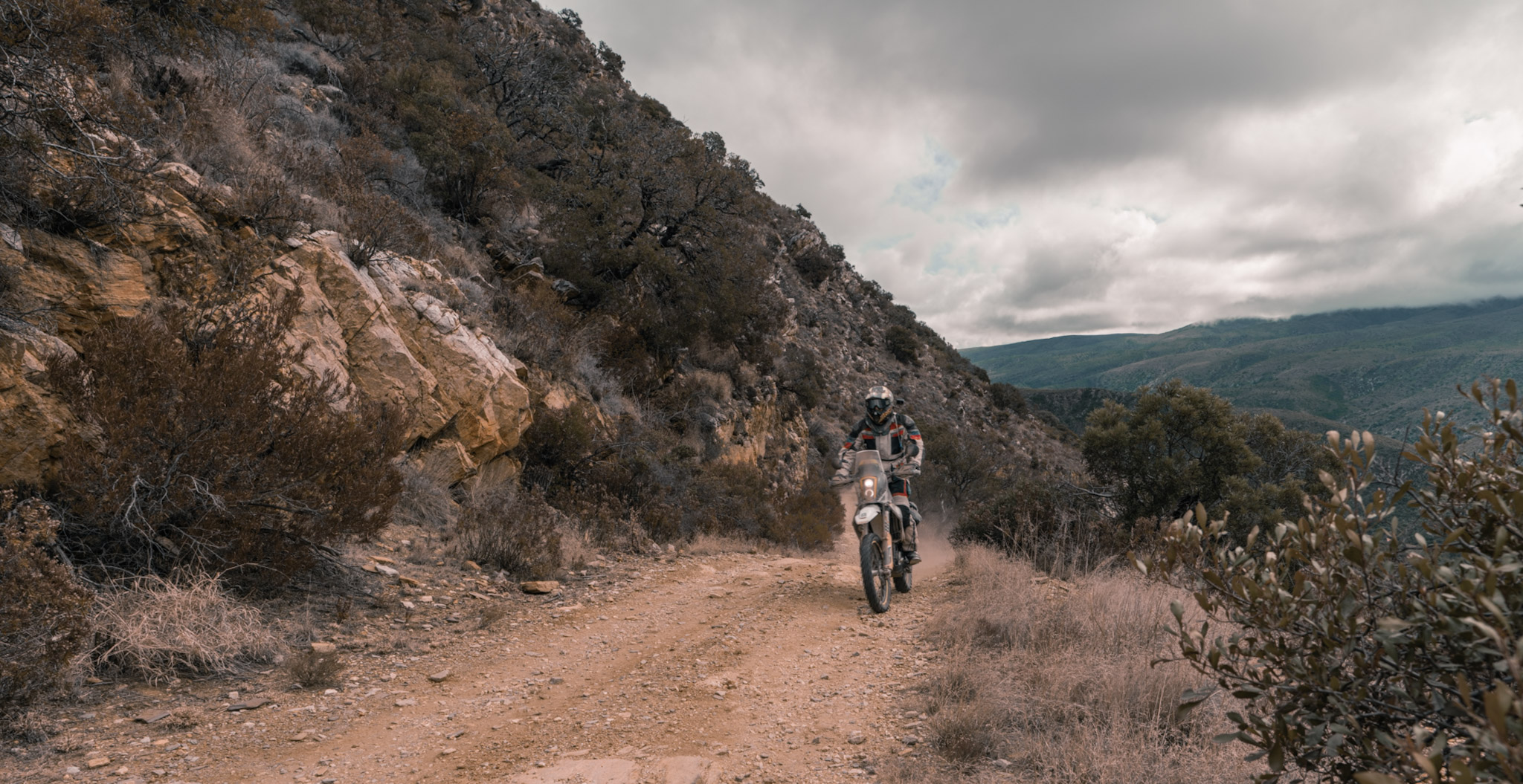 Riding up Cockscomb Pass - Richard