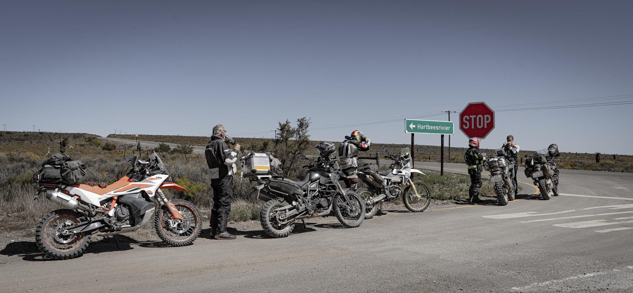End of the gravel road to Uniondale