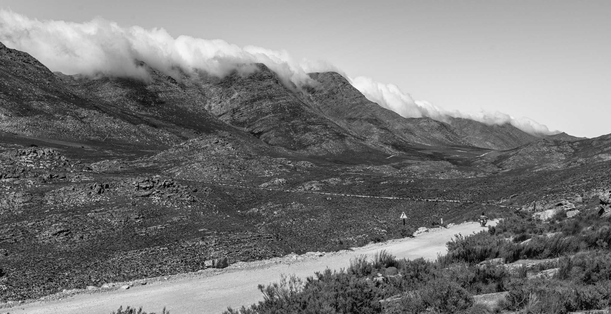 Cloud cover over Swartberg mountains