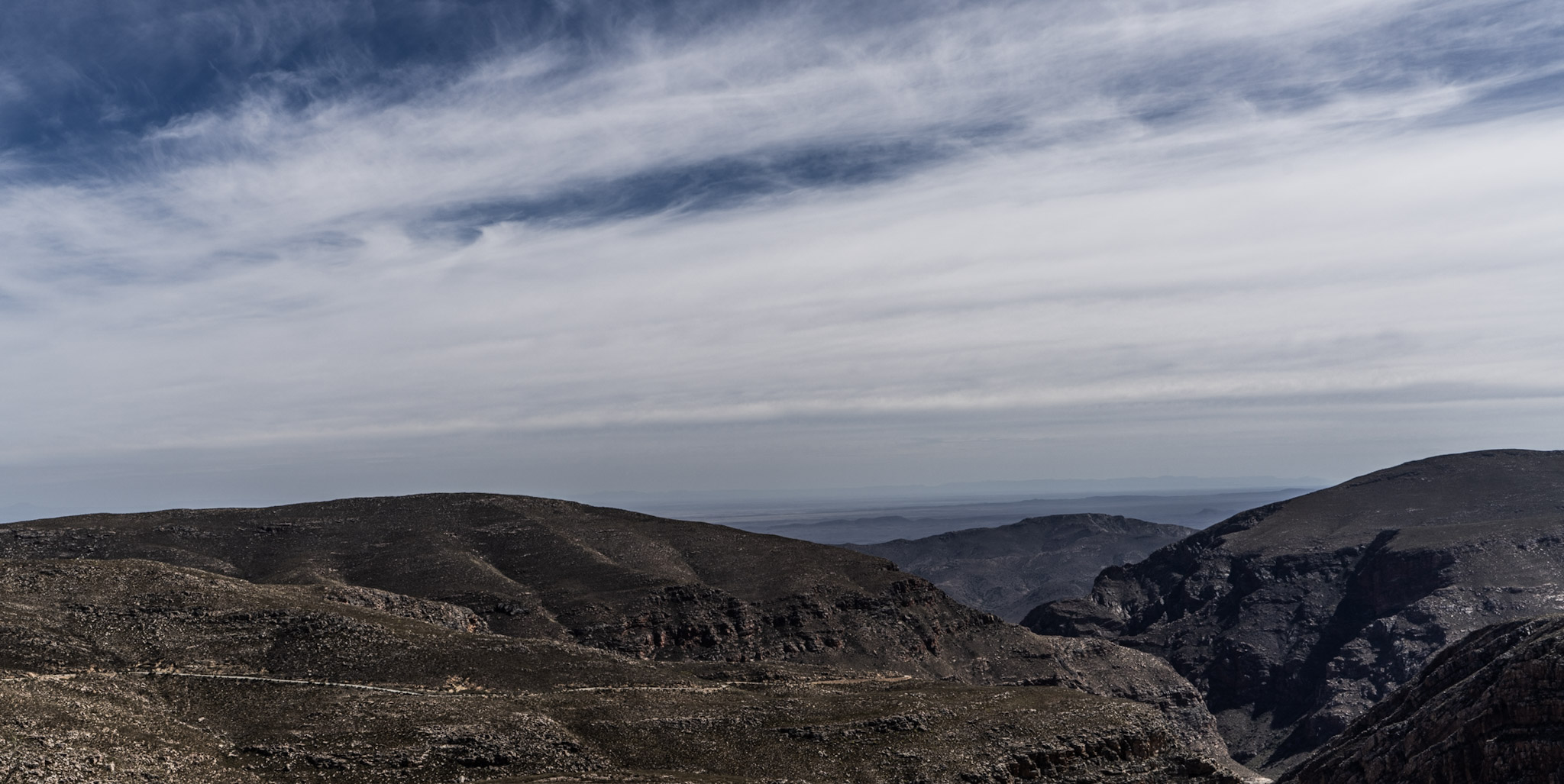 Northern view over Swartberg mountains