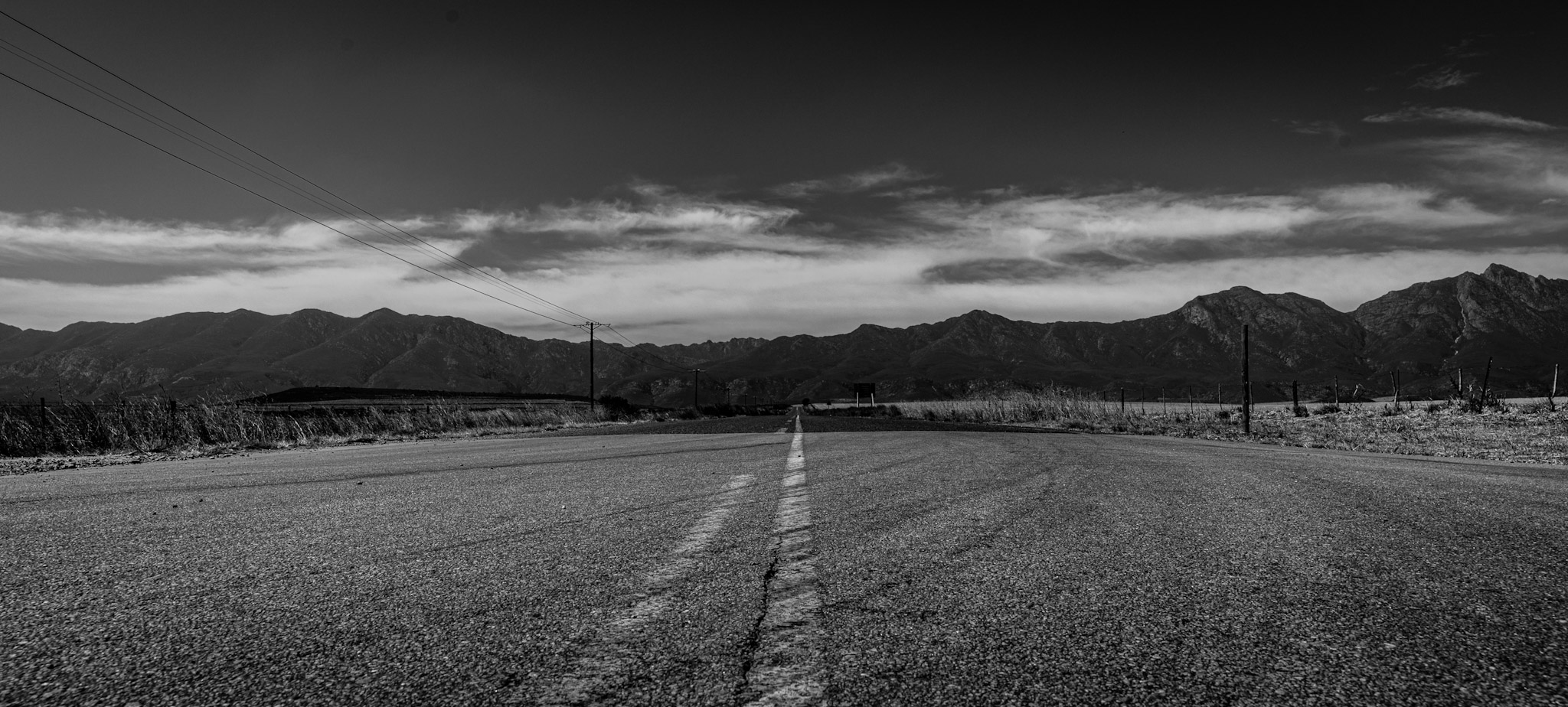 Straight lines near 'Dorp op die Berg'